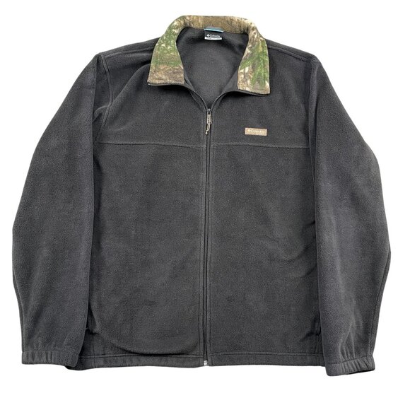 Columbia PHG Fleece Jacket Mens XXL Camo Collar Hunting Outdoors Winter - Picture 1 of 10